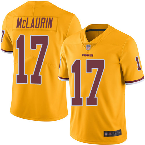Washington Redskins Limited Gold Men Terry McLaurin Jersey NFL Football #17 Rush Vapor Untouchable->women nfl jersey->Women Jersey